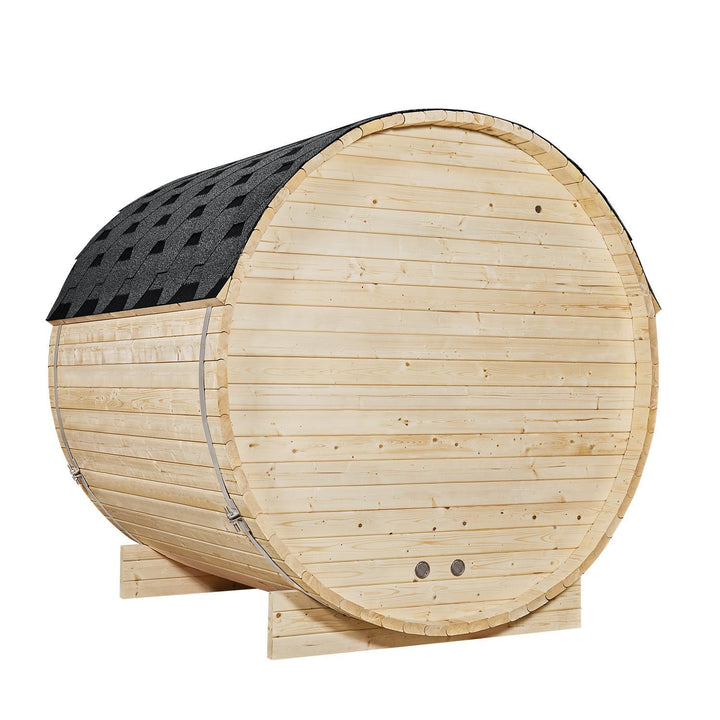Sauna tonneau Spitzberg avec poêle de sauna