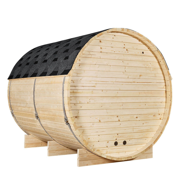 Sauna tonneau Spitzberg avec poêle de sauna