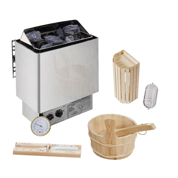 Sauna tonneau Spitzberg avec poêle de sauna