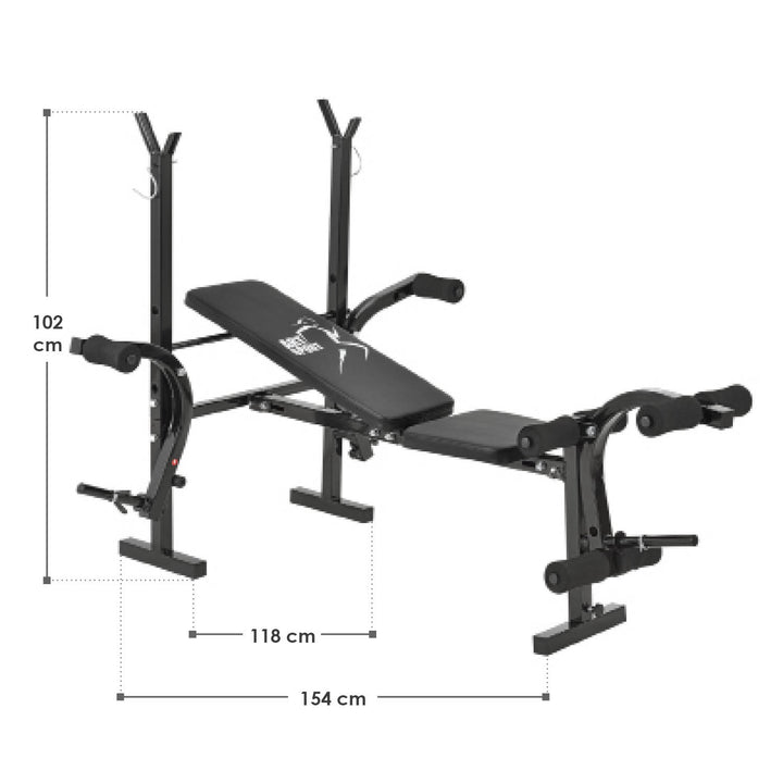 Hantelbank mit Gewichten ProfiGym 1000