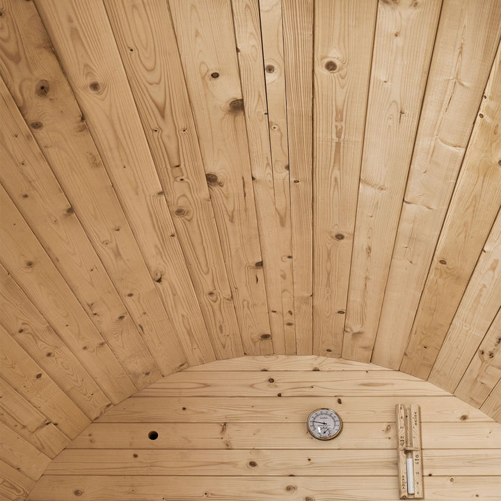 Sauna tonneau Spitzberg avec poêle de sauna