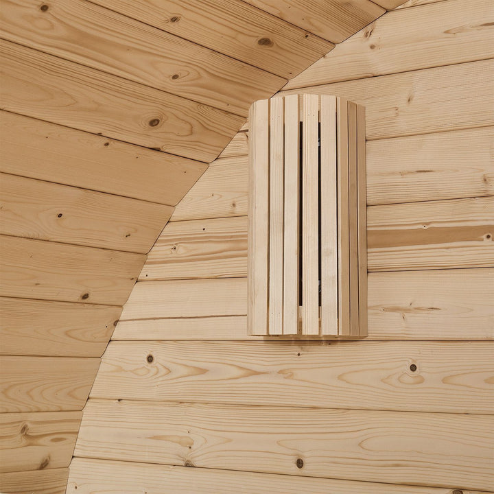 Sauna tonneau Spitzberg avec poêle de sauna