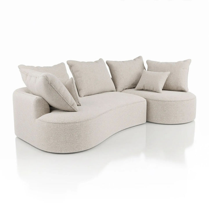 Sofa Tirano mit Ottomane & Dekokissen
