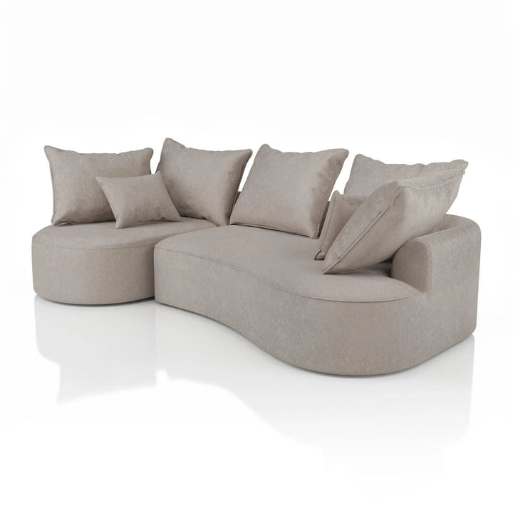 Sofa Tirano mit Ottomane & Dekokissen
