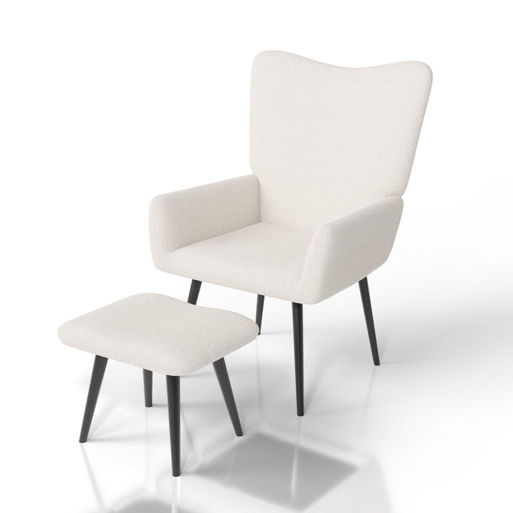 Ohrensessel mit optionalem Hocker Odense