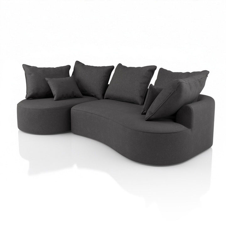 Sofa Tirano mit Ottomane & Dekokissen