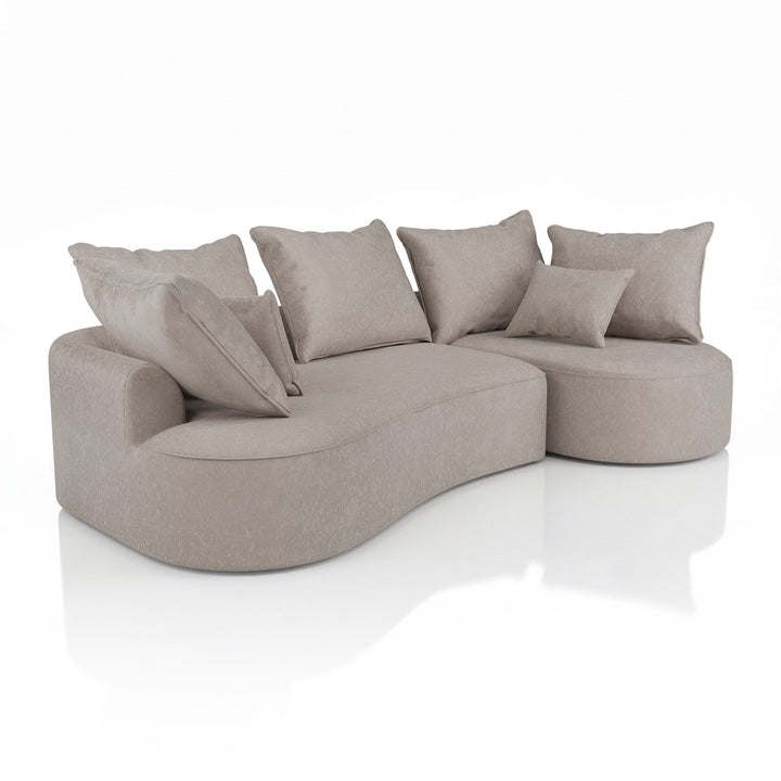 Sofa Tirano mit Ottomane & Dekokissen