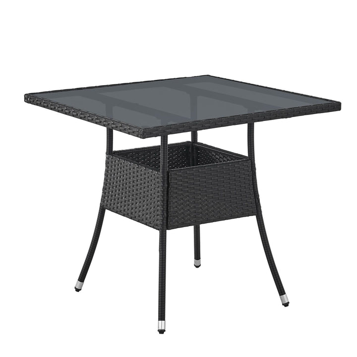 Eckiger Polyrattan Gartentisch Yoro