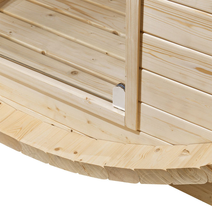 Sauna tonneau Spitzberg avec poêle de sauna