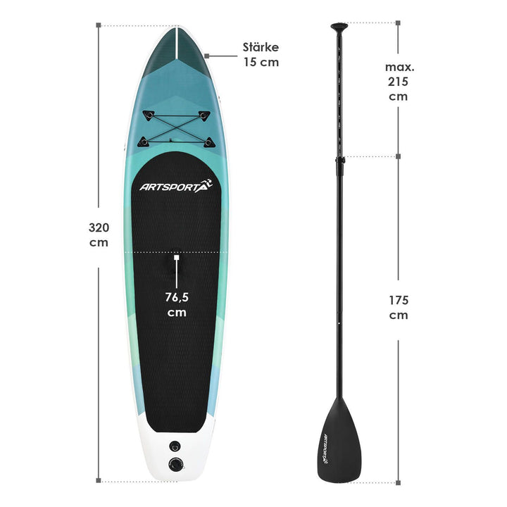Planche de stand up paddle - Ensemble complet