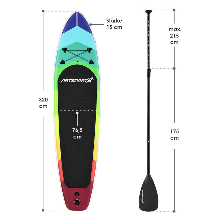 Planche de stand up paddle - Ensemble complet