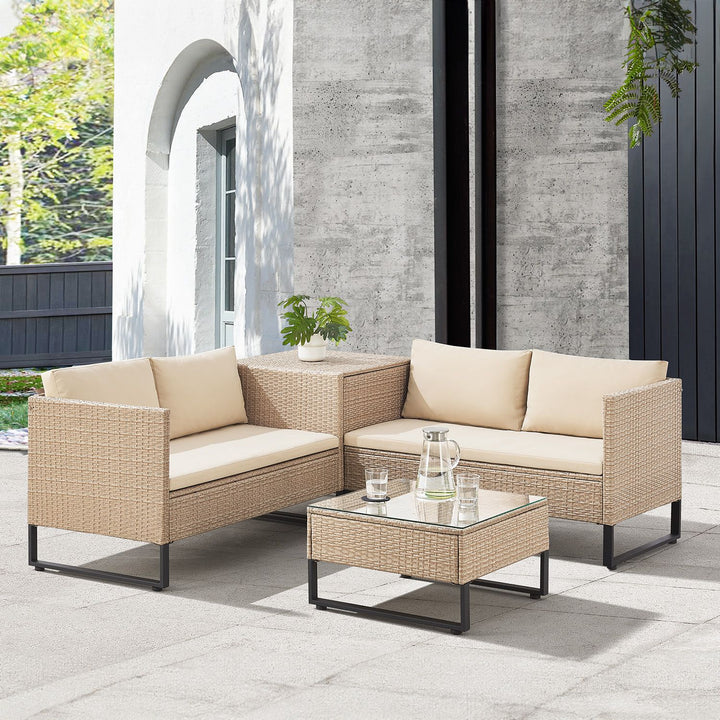 Gartenlounge für 4 Personen Santorini