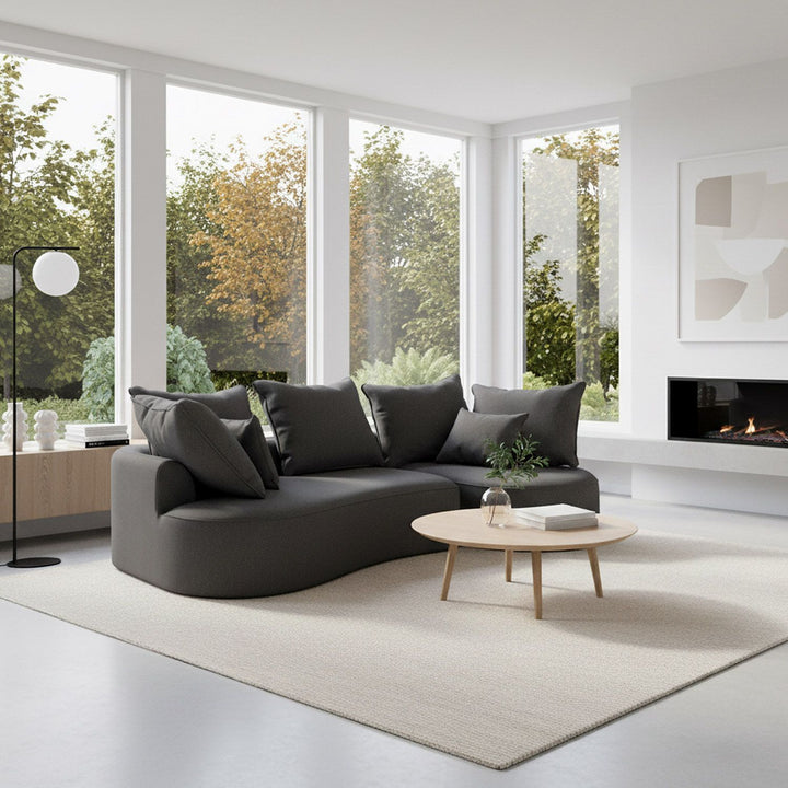 Sofa Tirano mit Ottomane & Dekokissen