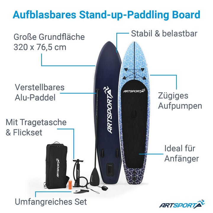 Planche de stand up paddle - Ensemble complet