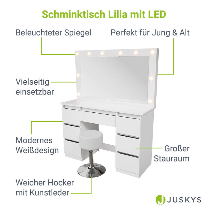 Schminktisch mit Spiegel Lilia