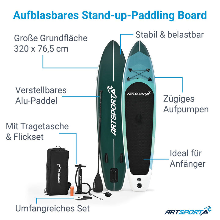 Planche de stand up paddle - Ensemble complet
