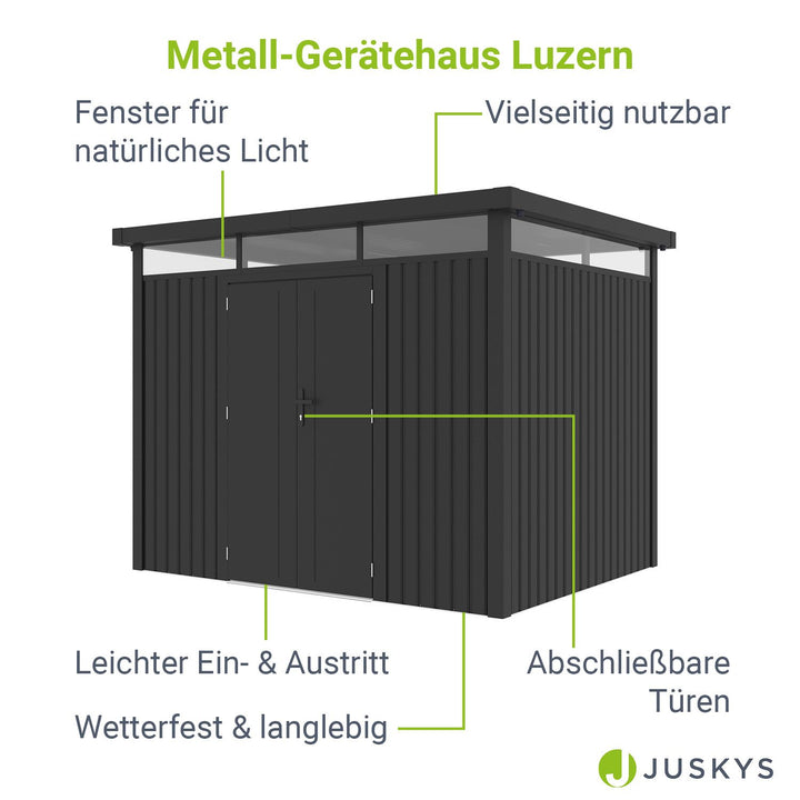 Metall Gerätehaus Luzern Pro
