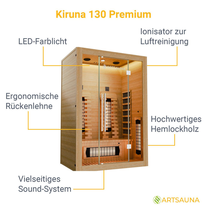 Cabine infrarouge Kiruna 130 Premium