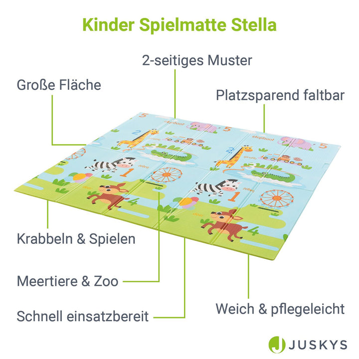 Kinder Spielmatte 180 x 200 cm - diverse Designs