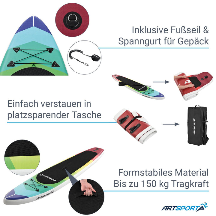 Planche de stand up paddle - Ensemble complet