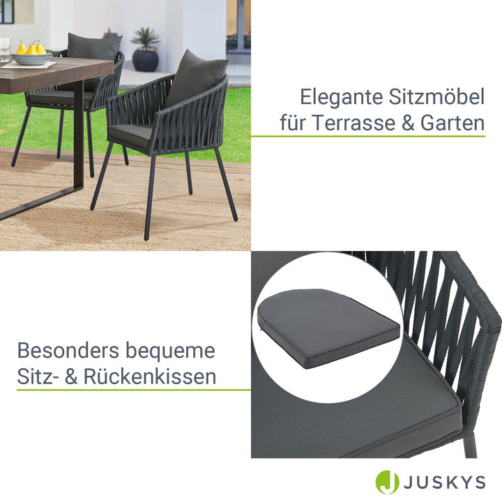 Ensemble de 2 chaises en corde