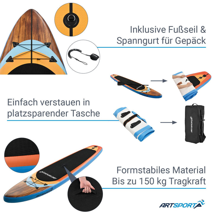 Planche de stand up paddle - Ensemble complet