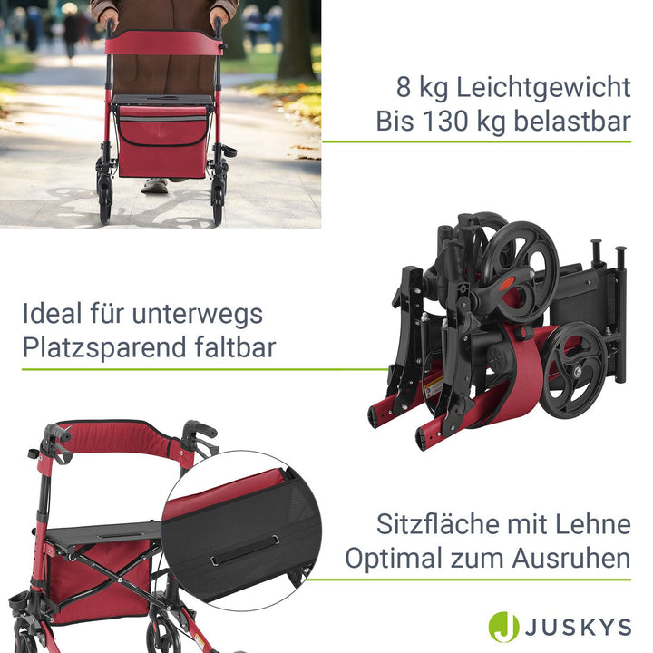 Déambulateur en aluminium Vital avec siège