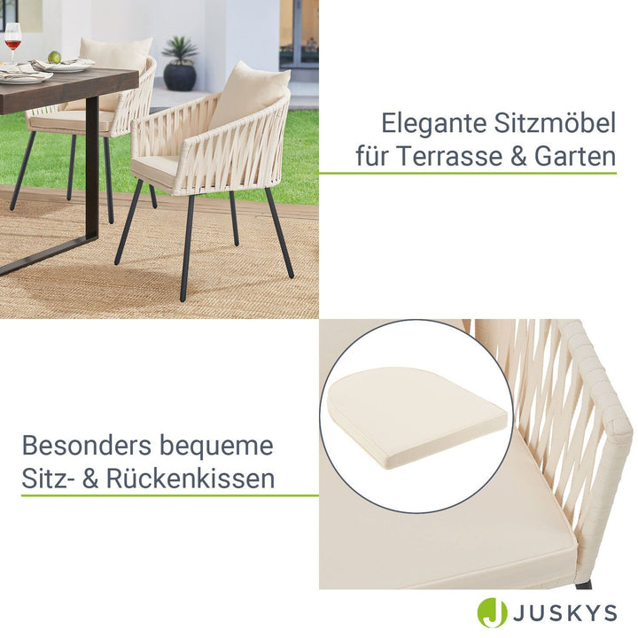 Ensemble de 2 chaises en corde