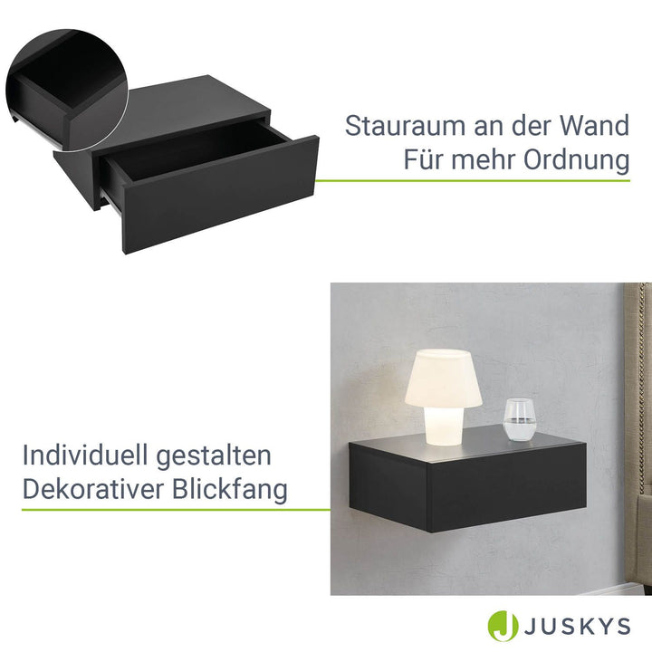 Lot de 2 tables de nuit suspendues