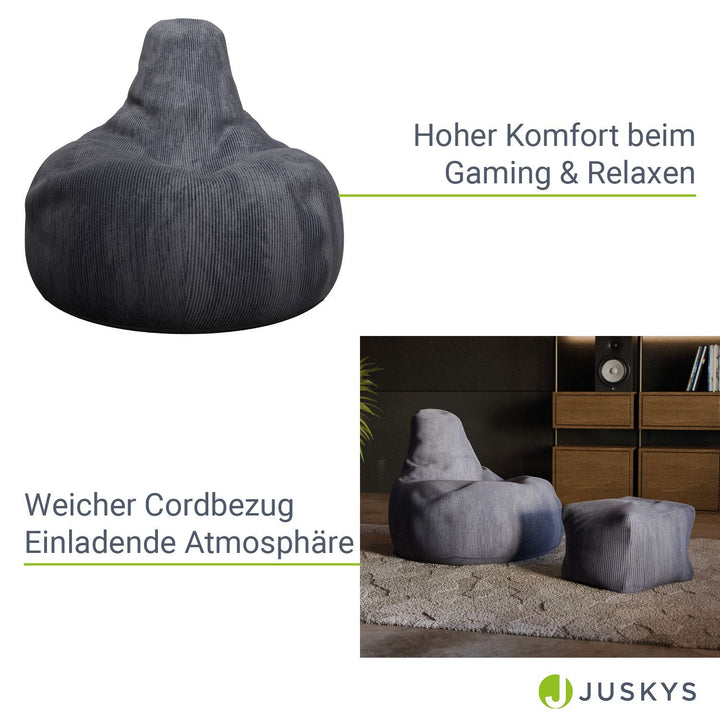 Sitzsack Chillex mit Hocker