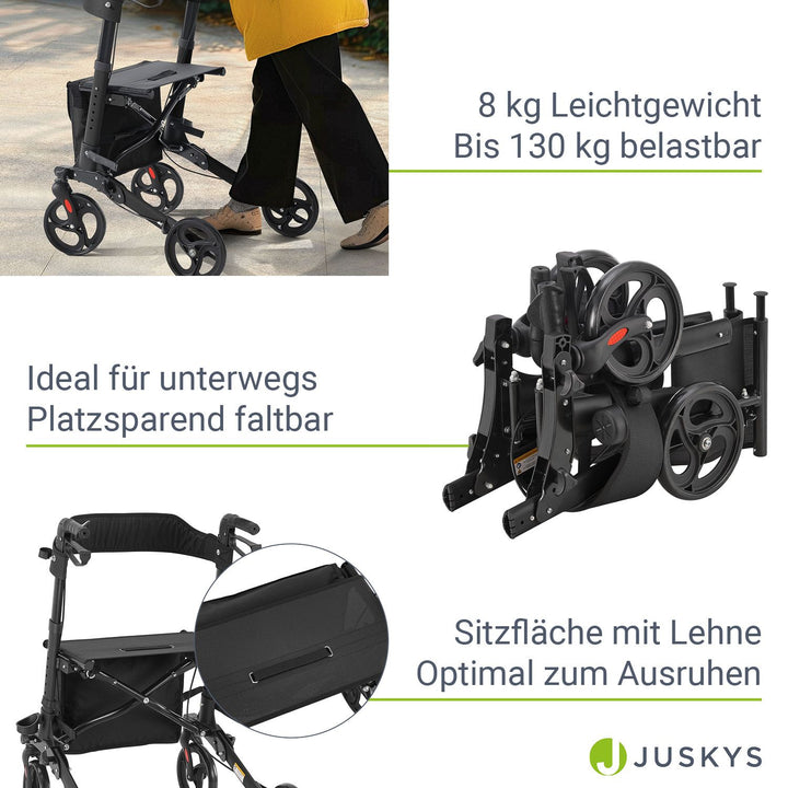 Déambulateur en aluminium Vital avec siège
