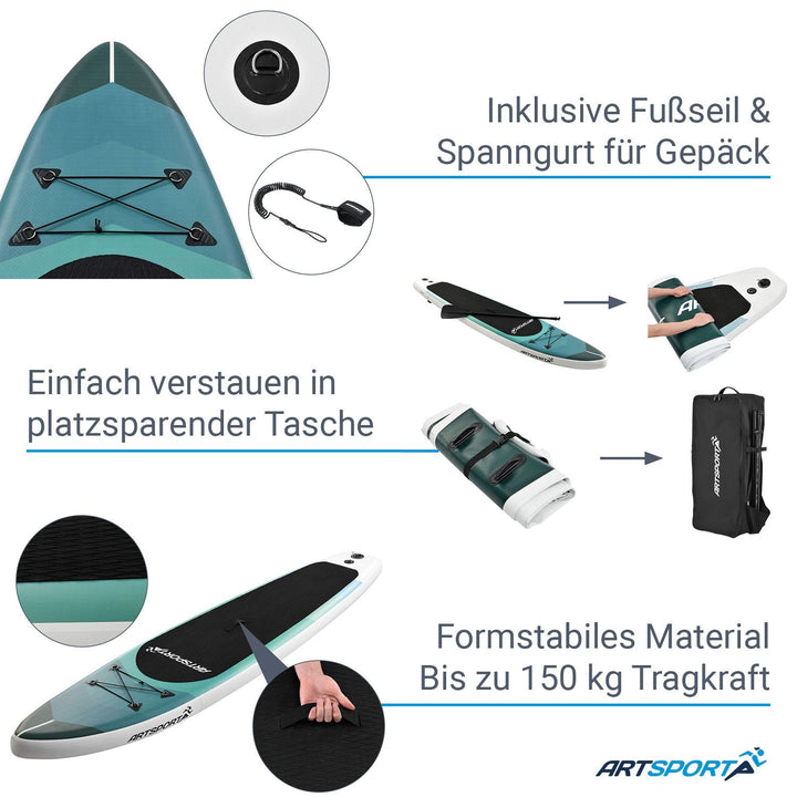Planche de stand up paddle - Ensemble complet