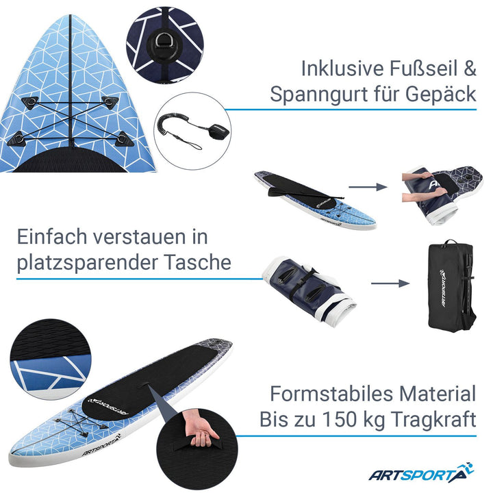 Planche de stand up paddle - Ensemble complet