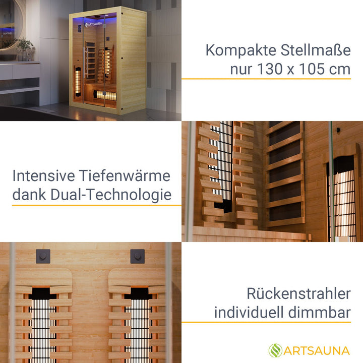 Cabine infrarouge Kiruna 130 Premium