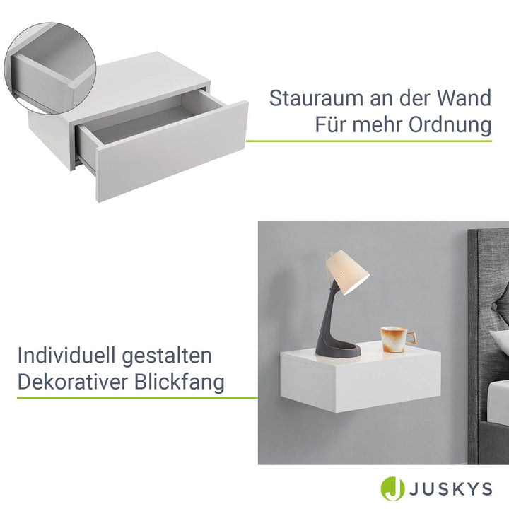 Lot de 2 tables de nuit suspendues