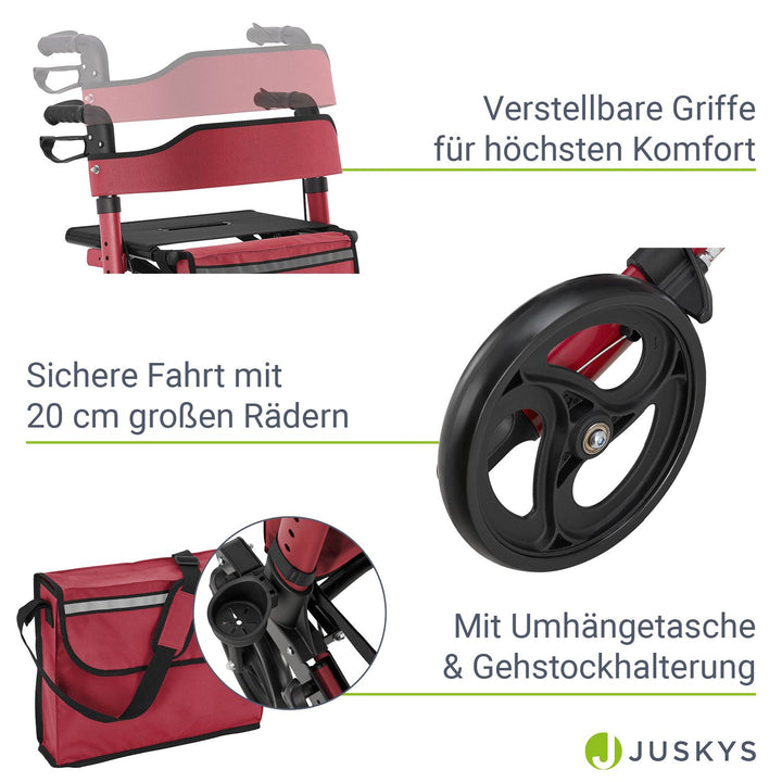 Déambulateur en aluminium Vital avec siège
