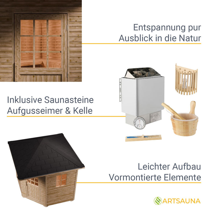Sauna extérieur Eldur - 8 kW