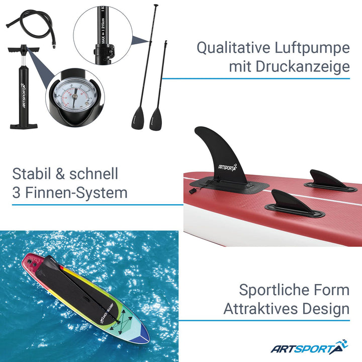 Planche de stand up paddle - Ensemble complet