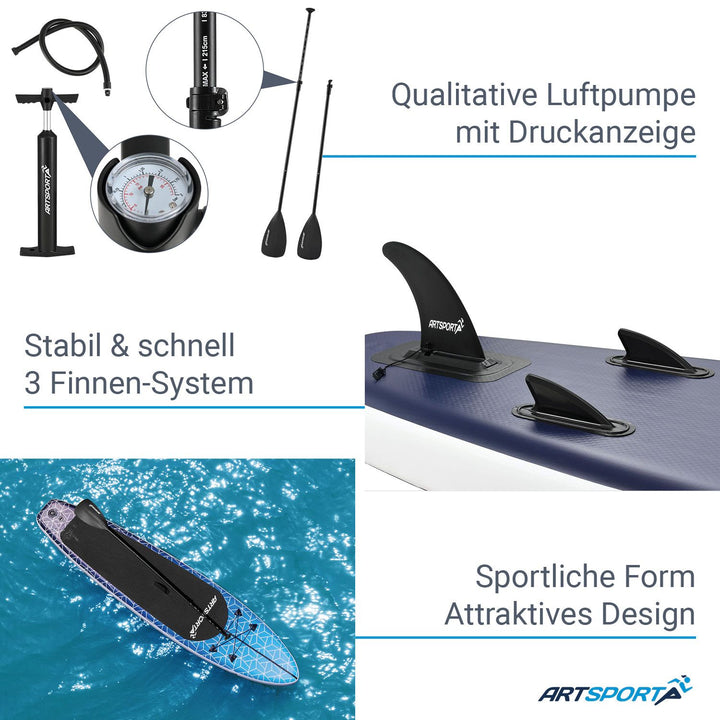 Planche de stand up paddle - Ensemble complet