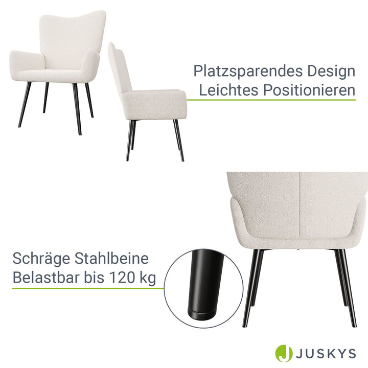 Ohrensessel mit optionalem Hocker Odense