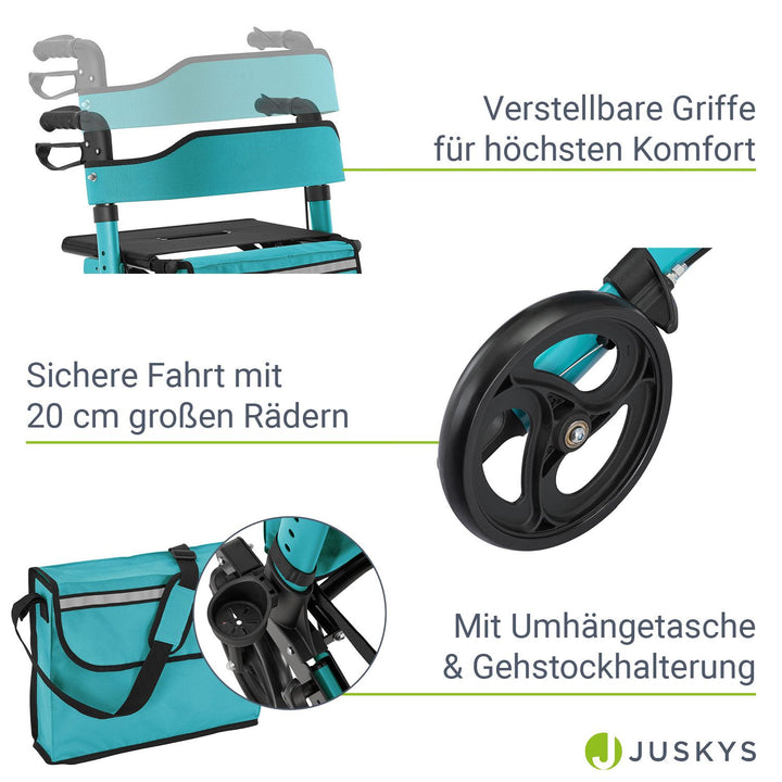 Déambulateur en aluminium Vital avec siège