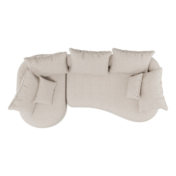 Sofa Tirano mit Ottomane & Dekokissen