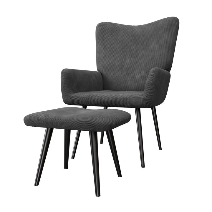 Ohrensessel mit optionalem Hocker Odense