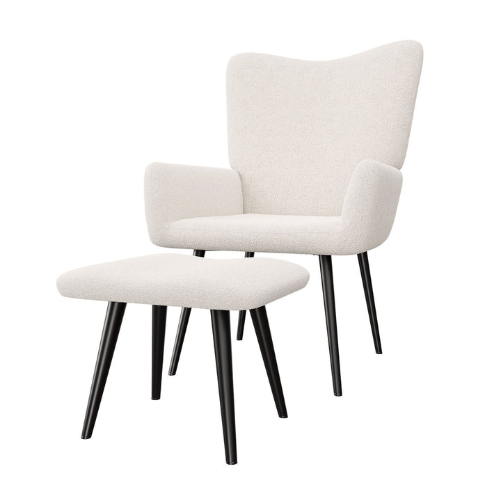 Ohrensessel mit optionalem Hocker Odense