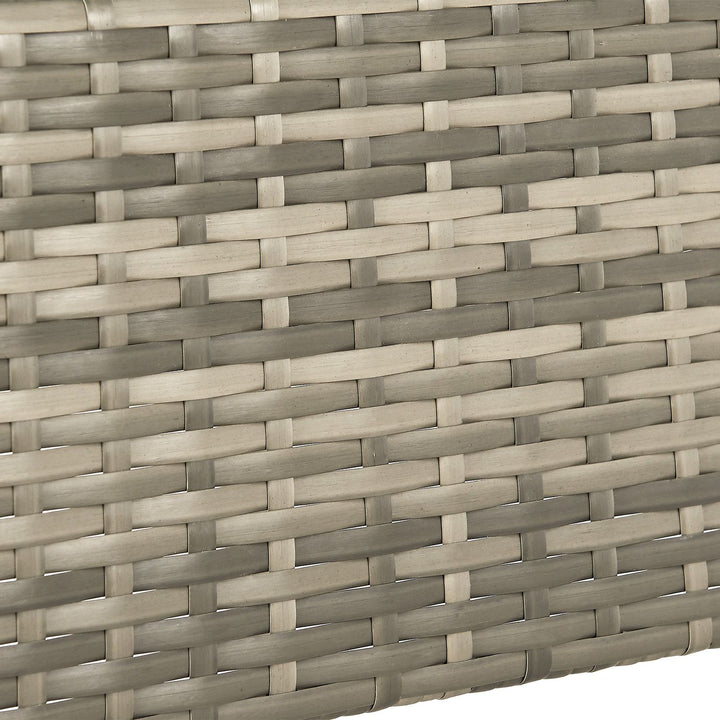 Eckiger Polyrattan Gartentisch Yoro