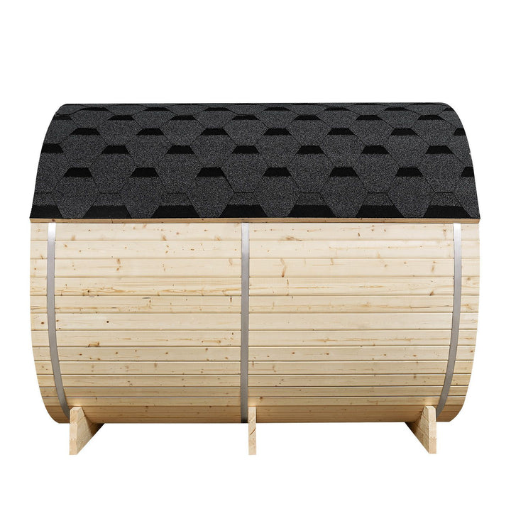 Sauna tonneau Spitzberg avec poêle de sauna