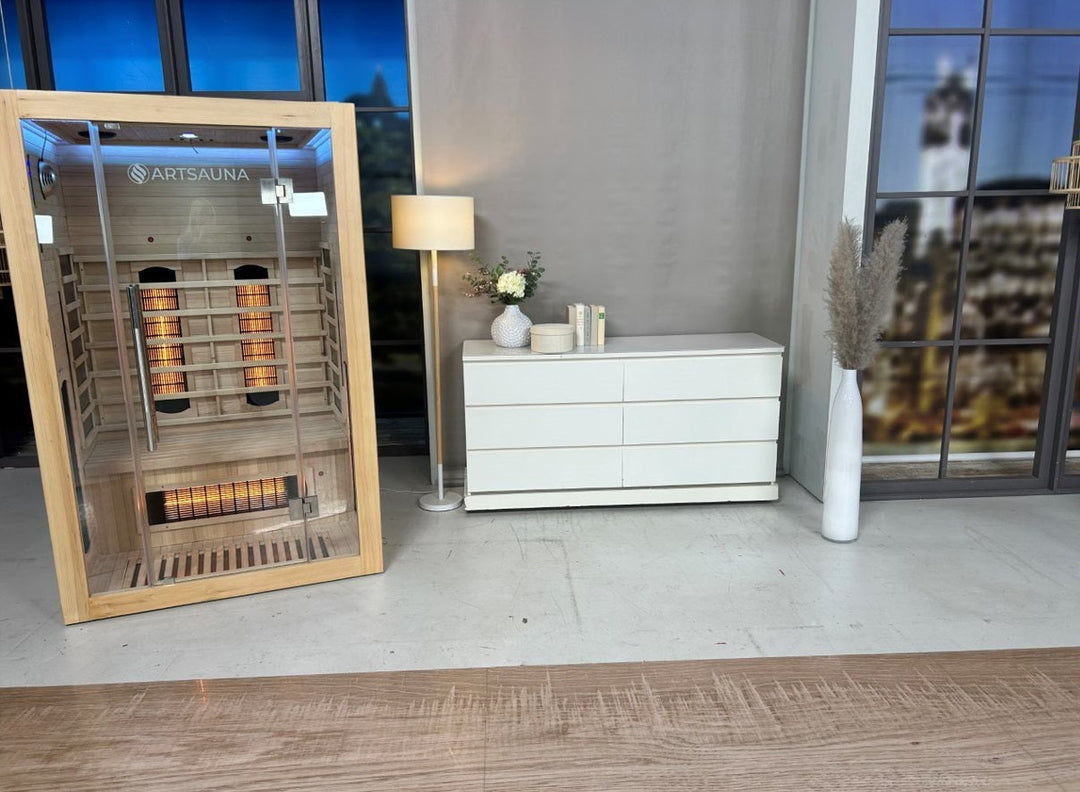 Infrarotkabine von Artsauna – Produktvorführung beim Teleshopping