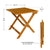 Table en bois pliable Zadar