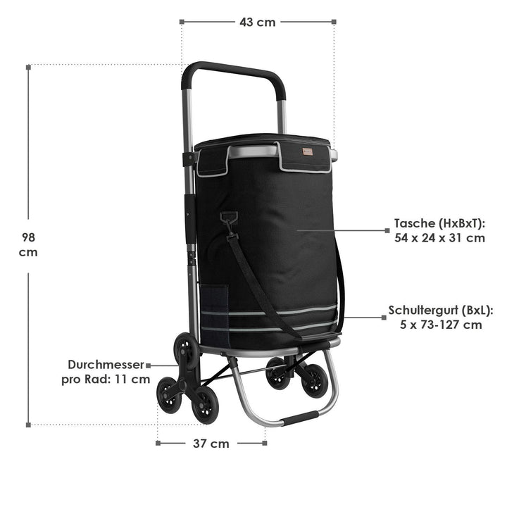 chariot de supermarché monte-escalier