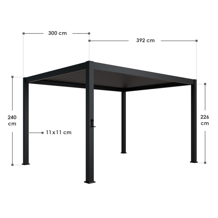 Pergola a lames tahiti